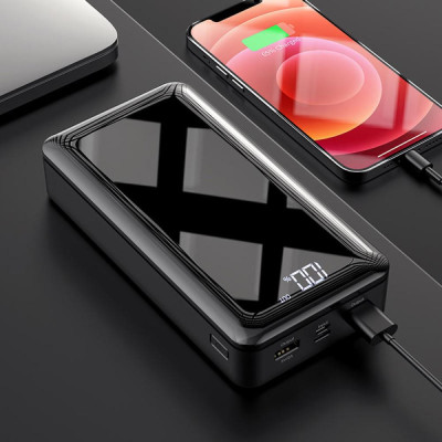 Зовнішній акумулятор (павербанк) Borofone BJ8 Extreme 30000mAh Black