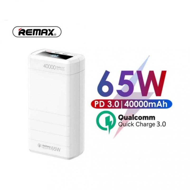 Зовнішній акумулятор (павербанк) REMAX Dinba Series 65W PD+QC 40000mAh RPP-310
