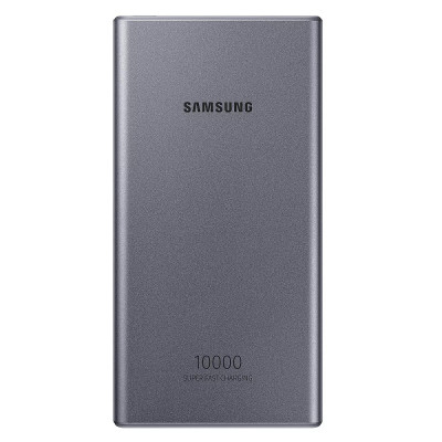 Зовнішній акумулятор (павербанк) Samsung 10000mAh 25W dark grey (EB-P3300XJEGEU, EB-P3300XJRGRU)
