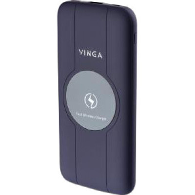 Зовнішній акумулятор (павербанк) Vinga 10000 mAh Wireless QC3.0 PD soft touch purple (BTPB3510WLROP) Зовнішній акумулятор (павербанк) Vinga 10000 mAh Wireless QC3.0 PD soft touch purple (BTPB3510WLROP)