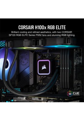 Водяне охолодження Corsair iCUE H100x RGB Elite (CW-9060065-WW)