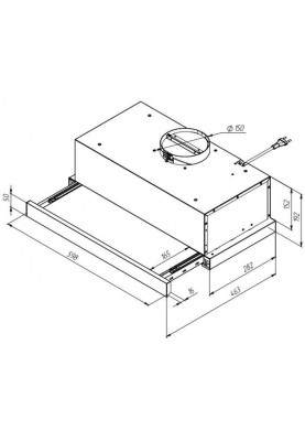 Витяжка телескопічна Pyramida TL 60 (1100) SYE-15 IX