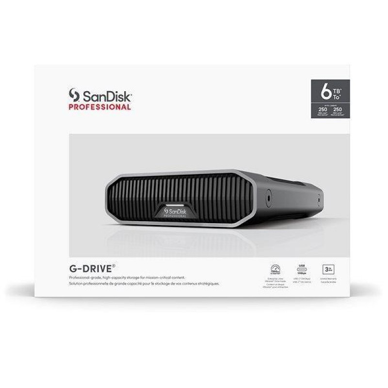 Жорсткий диск SanDisk Professional G-DRIVE 6 TB (SDPHF1A-006T-MBAAD)