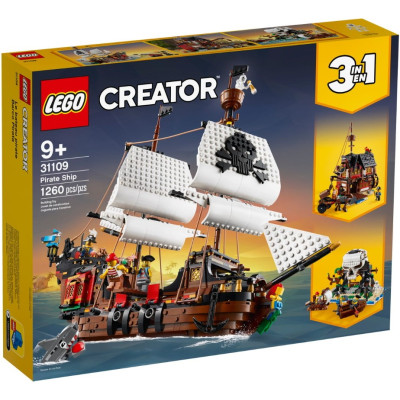 Блоковий конструктор LEGO Creator Піратський корабель 1262 деталі (31109)