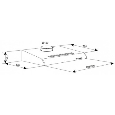 Вытяжка Eleyus Line I 60 WH