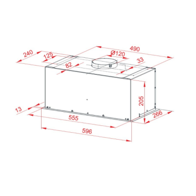 Вытяжка Perfelli BIET 6512 A 1000 IV LED