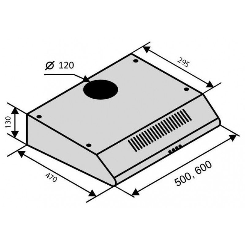 Витяжка Ventolux Parma 50 BR