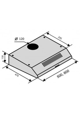 Вытяжка Ventolux Parma 50 WH