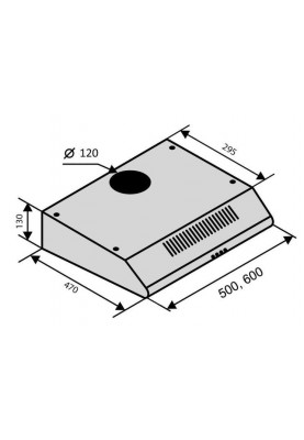 Вытяжка Ventolux Parma 60 BR