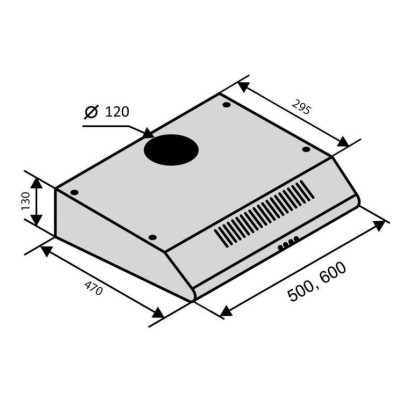 Вытяжка Ventolux Parma 60 WH