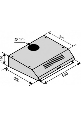 Вытяжка Ventolux Roma 50 BR LUX