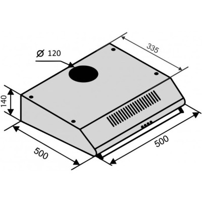 Вытяжка Ventolux Roma 50 BR LUX