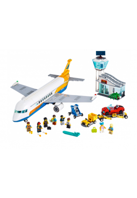 Блоковий конструктор LEGO City Пасажирський літак 669 деталей (60262)