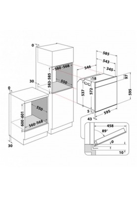 Духовка електрична Whirlpool WTAC8411SCAN