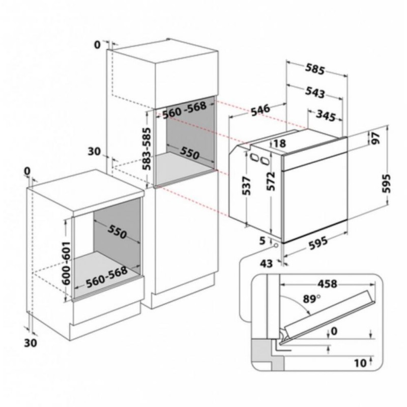 Духовка електрична Whirlpool WTAC8411SCAN