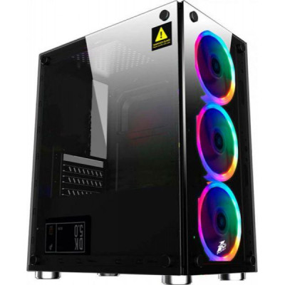 Корпус 1STPLAYER X2-3R1 Color LED Black Без БП