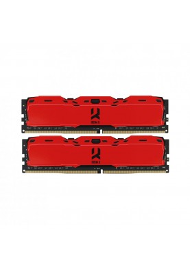 Пам'ять GOODRAM 8 GB DDR4 3000 MHz Iridium X Red (IR-XR3000D464L16S/8G)