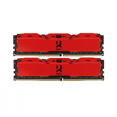 Пам'ять GOODRAM 8 GB DDR4 3000 MHz Iridium X Red (IR-XR3000D464L16S/8G)