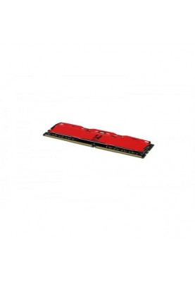 Пам'ять GOODRAM 8 GB DDR4 3000 MHz Iridium X Red (IR-XR3000D464L16S/8G)