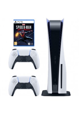 Стационарная игровая приставка Sony PlayStation 5 825GB + DualSense Wireless Controller + Marvel Spider-Man: Miles Morales
