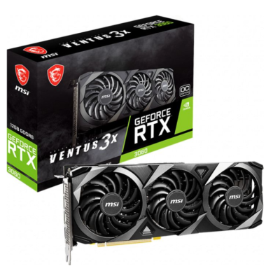 Відеокарта MSI GeForce RTX 3060 VENTUS 3X 12G OC (GEFORCERTX3060VENTUS3X12GOC)