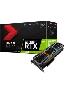Відеокарта PNY GeForce RTX 3090 24GB XLR8 Gaming REVEL EPIC-X RGB Triple Fan Edition (VCG309024TFXPPB)