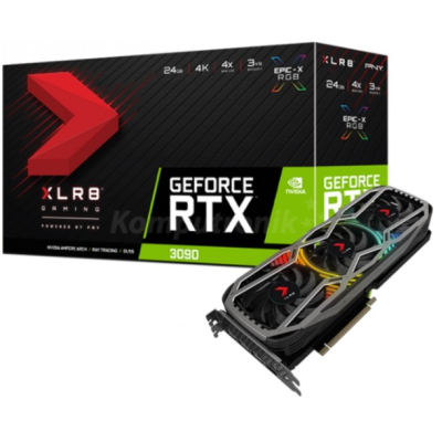 Відеокарта PNY GeForce RTX 3090 24GB XLR8 Gaming REVEL EPIC-X RGB Triple Fan Edition (VCG309024TFXPPB)