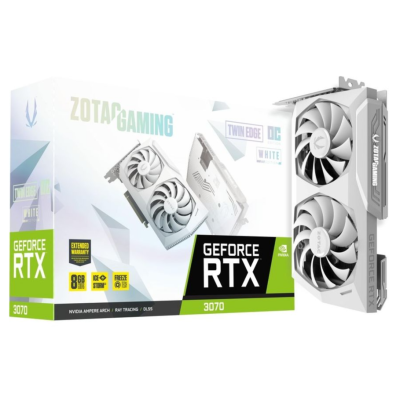 Відеокарта Zotac GeForce RTX 3070 Twin Edge OC White 8GB GDDR6 (ZT-A30700J-10P)