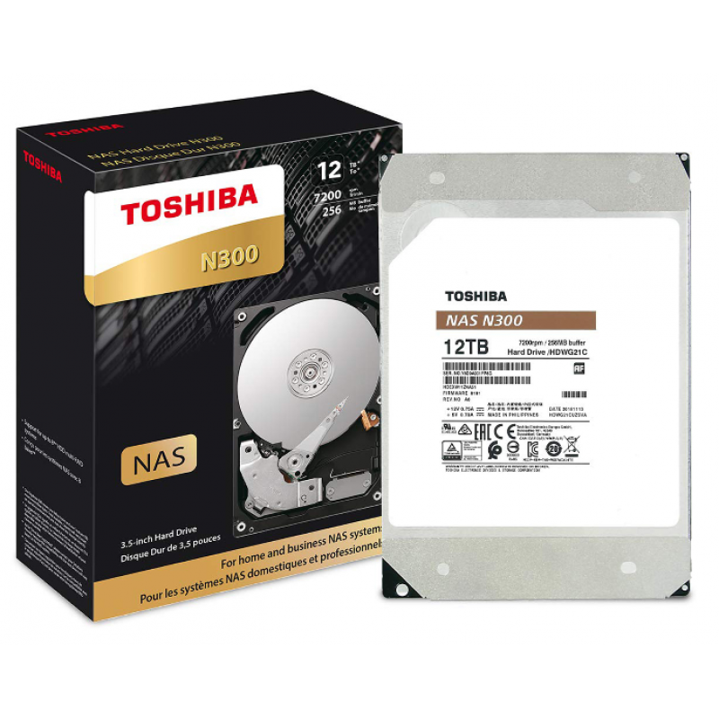 Жорсткий диск Toshiba N300 12TB (HDWG21CXZSTA)