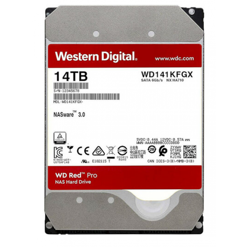 Жорсткий диск WD Red Pro 14 TB (WD141KFGX)