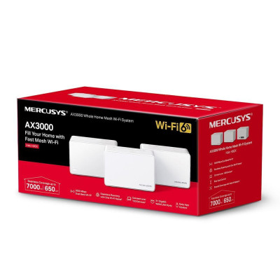 Бездротовий маршрутизатор (роутер) Mercusys Halo H80X 3-pack