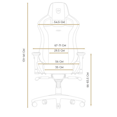 Комп'ютерне крісло для геймера Noblechairs Epic PU leather black/blue (NBL-PU-BLU-002)