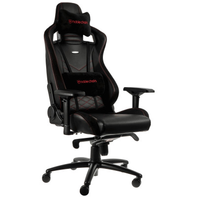 Комп'ютерне крісло для геймера Noblechairs Epic PU leather black/red (NBL-PU-RED-002)