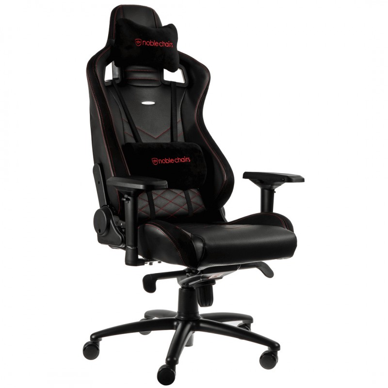 Комп'ютерне крісло для геймера Noblechairs Epic PU leather black/red (NBL-PU-RED-002)