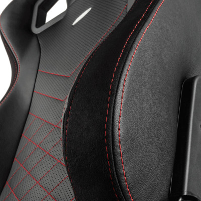 Комп'ютерне крісло для геймера Noblechairs Epic PU leather black/red (NBL-PU-RED-002)