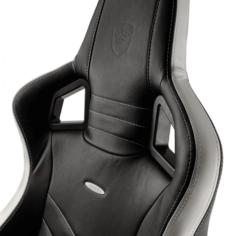 Комп'ютерне крісло для геймера Noblechairs Epic real leather black/white/red (NBL-RL-EPC-001)