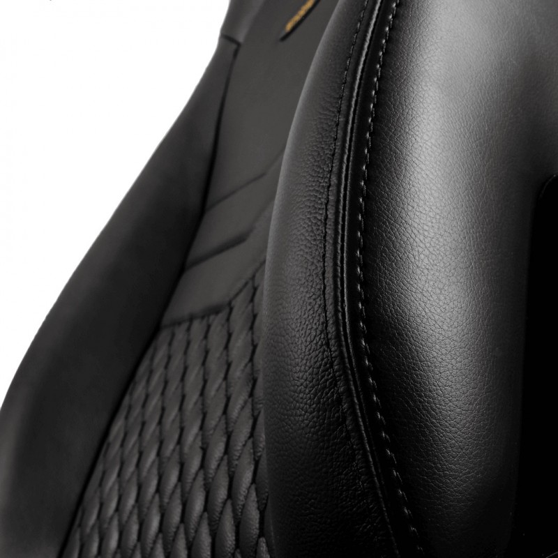 Комп'ютерне крісло для геймера Noblechairs Icon real leather black (NBL-ICN-RL-BLA)