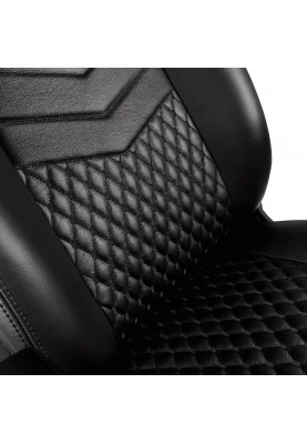 Комп'ютерне крісло для геймера Noblechairs Icon real leather black (NBL-ICN-RL-BLA)