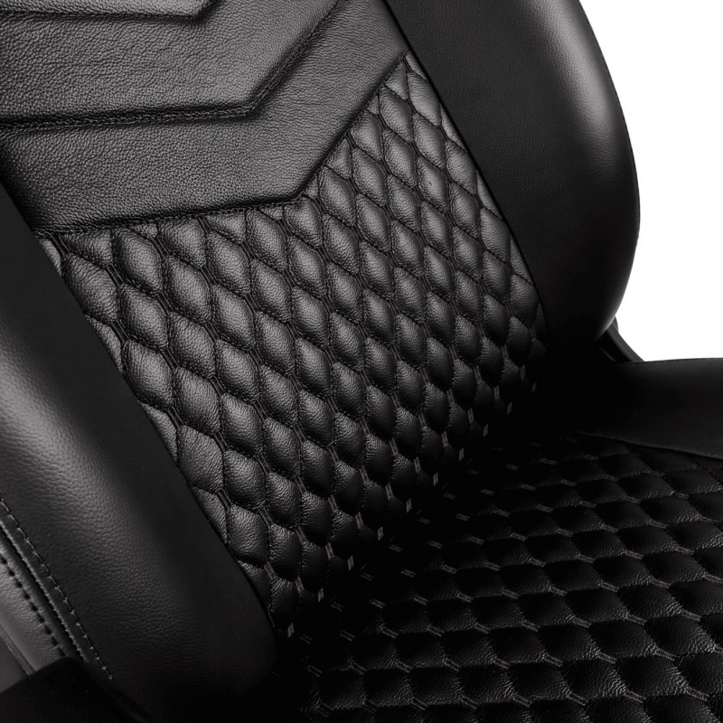 Комп'ютерне крісло для геймера Noblechairs Icon real leather black (NBL-ICN-RL-BLA)