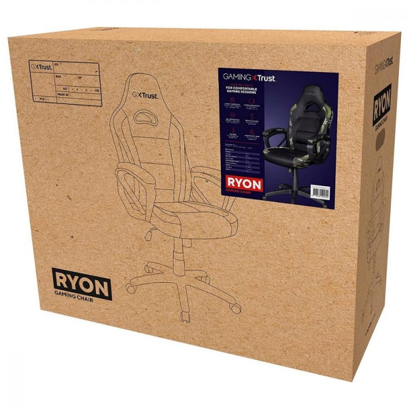 Комп'ютерне крісло для геймера Trust GXT 701C Ryon Black/Camo (24582)