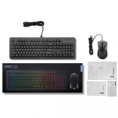Комплект (клавіатура+миша) Lenovo Legion KM300 Kombo UKR (GX31L16652)