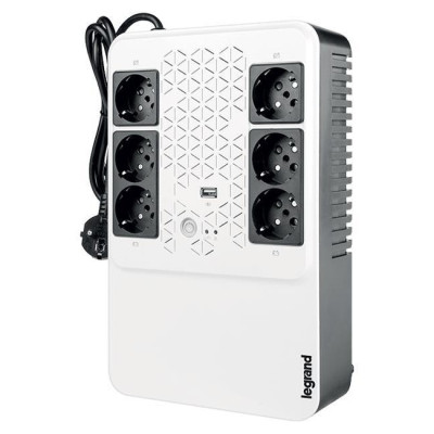 Лінійно-інтерактивний ДБЖ Legrand KEOR MULTIPLUG 600ВА/360Вт, 4+2 хSchuko (310081)
