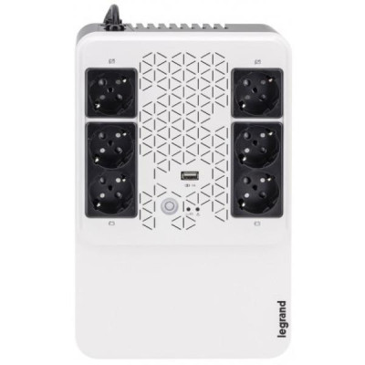 Лінійно-інтерактивний ДБЖ Legrand KEOR MULTIPLUG 600ВА/360Вт, 4+2 хSchuko (310081)