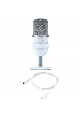 Мікрофон для ПК/для стрімінгу, подкастів HyperX SoloCast White (MIK-HYX-007)
