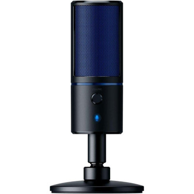 Мікрофон для ПК/для стрімінгу, подкастів Razer Seiren X PS4 Black/Blue (RZ19-02290200-R3G1)
