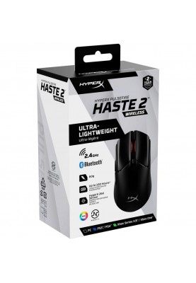 Миша HyperX Pulsefire Haste 2 Wireless Black (6N0B0AA)