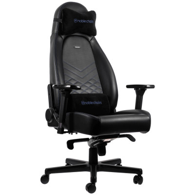 Офісне крісло для керівника Noblechairs Icon PU leather black/blue (NBL-ICN-PU-BBL)
