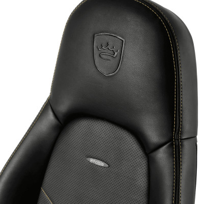 Офісне крісло для керівника Noblechairs Icon PU leather black/gold (NBL-ICN-PU-GOL)