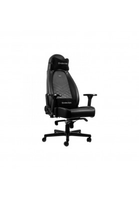 Офісне крісло для керівника Noblechairs Icon PU leather black/platinum white (NBL-ICN-PU-BPW)