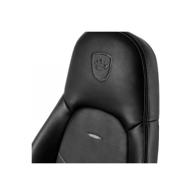 Офісне крісло для керівника Noblechairs Icon PU leather black/platinum white (NBL-ICN-PU-BPW)